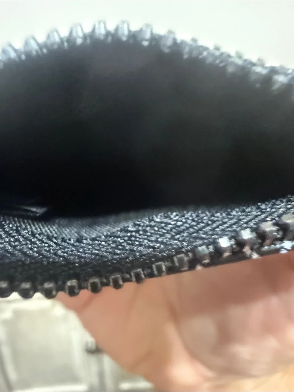 Badgley Mischka Black Logo Zip Card Pouch